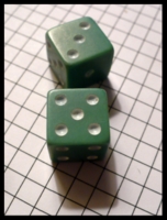Dice : Dice - 6D - Sea Foam Pair With White Pips